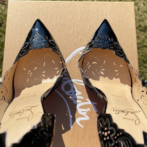Christian Louboutin black patent pumps - Picture 8 of 16